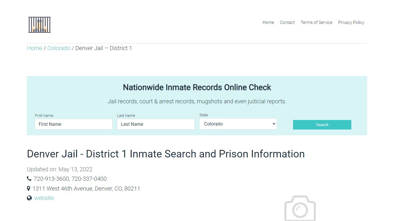 Denver Jail - District 1 Inmate Search, Visitation, Phone ...