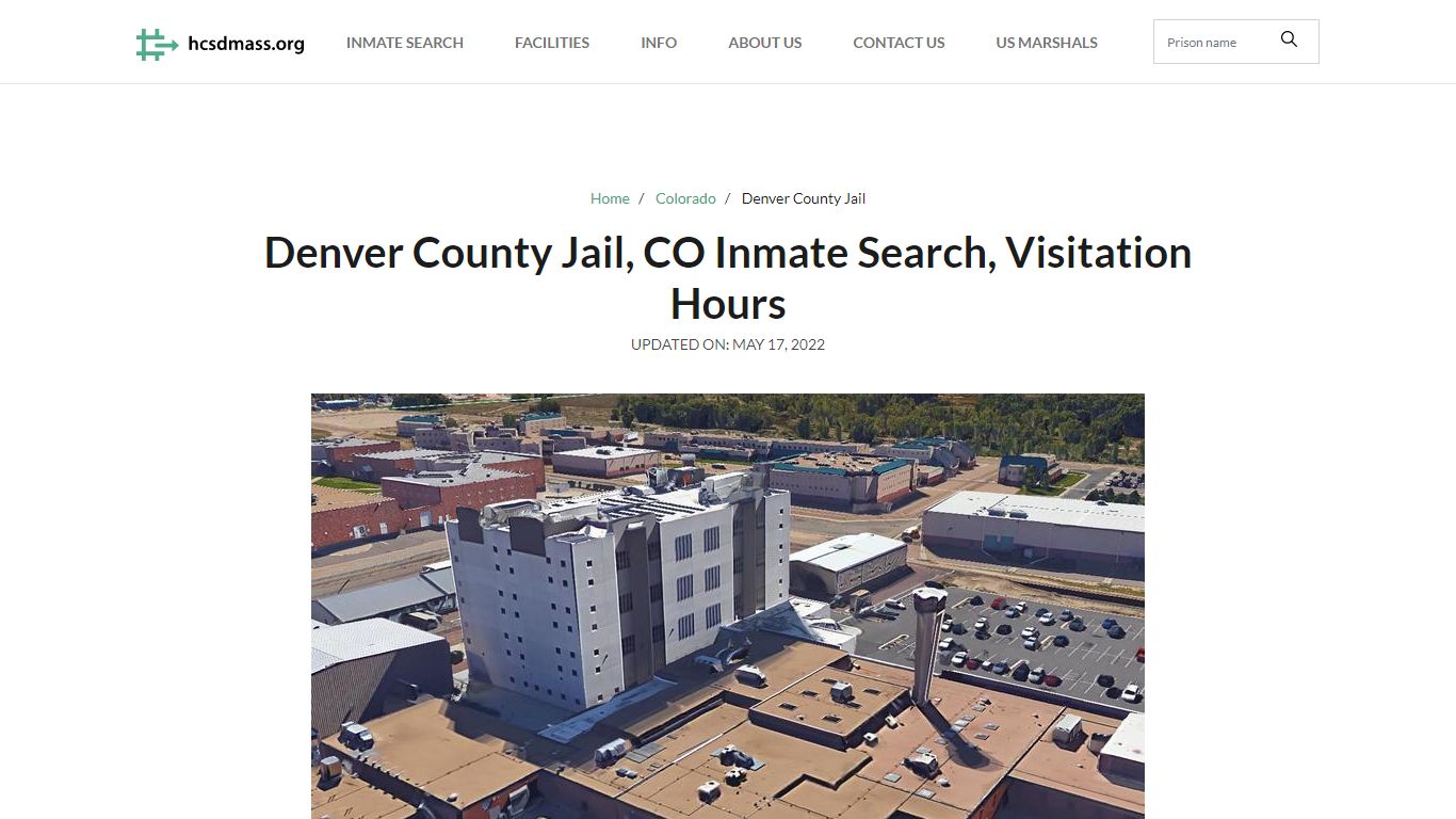 Denver County Jail, CO Inmate Search, Visitation Hours